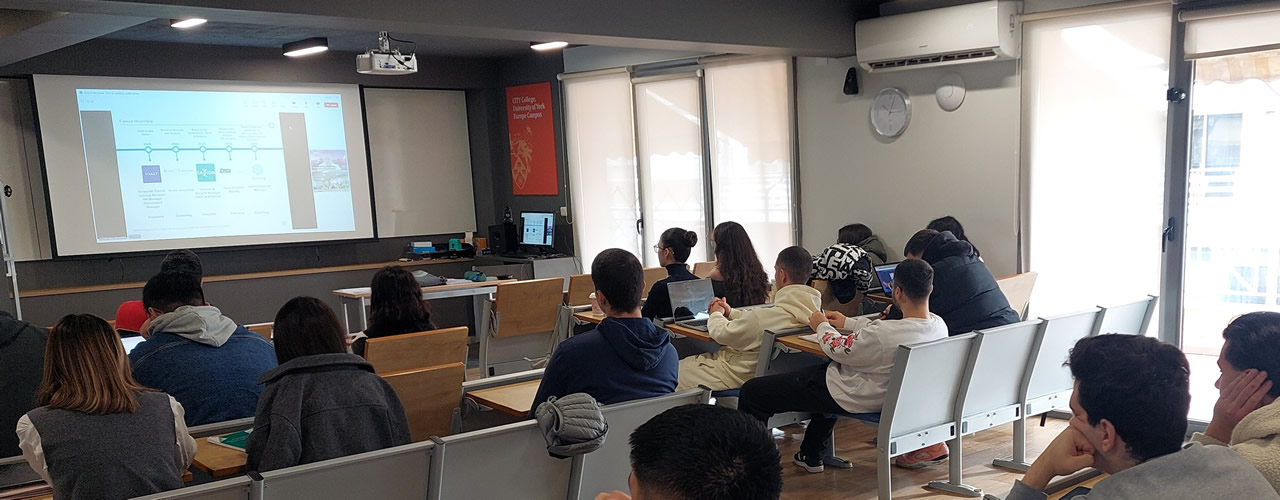 CITY College Business students engage with international HR expert on core management principles during virtual session