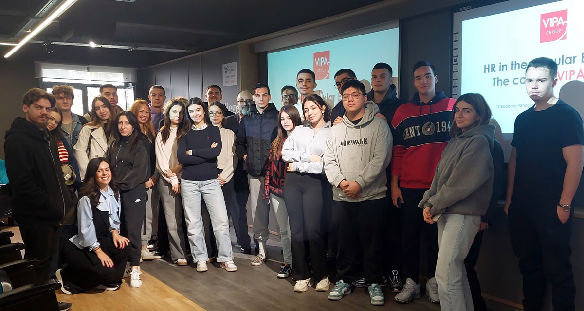 Presentation by VIPA Group, a global leader in recycling, for CITY College Business students