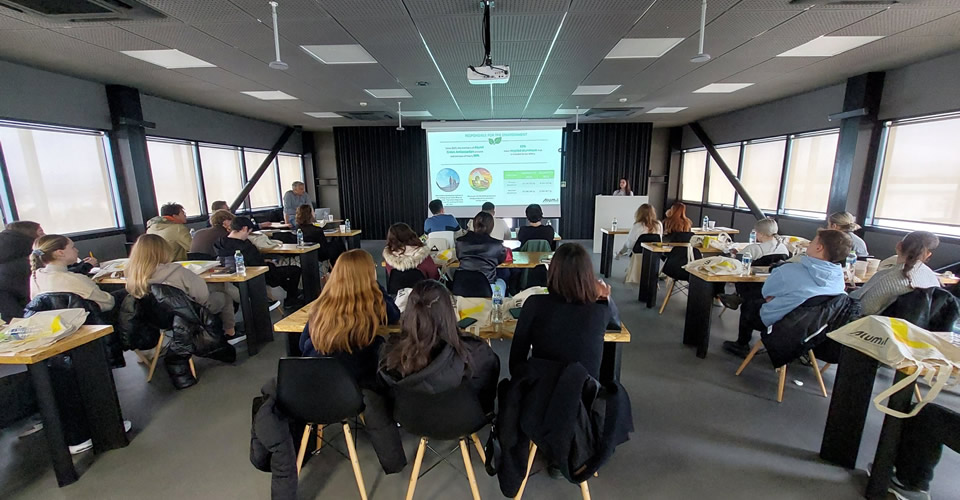 CITY College students visit at Alumil Kilkis plant